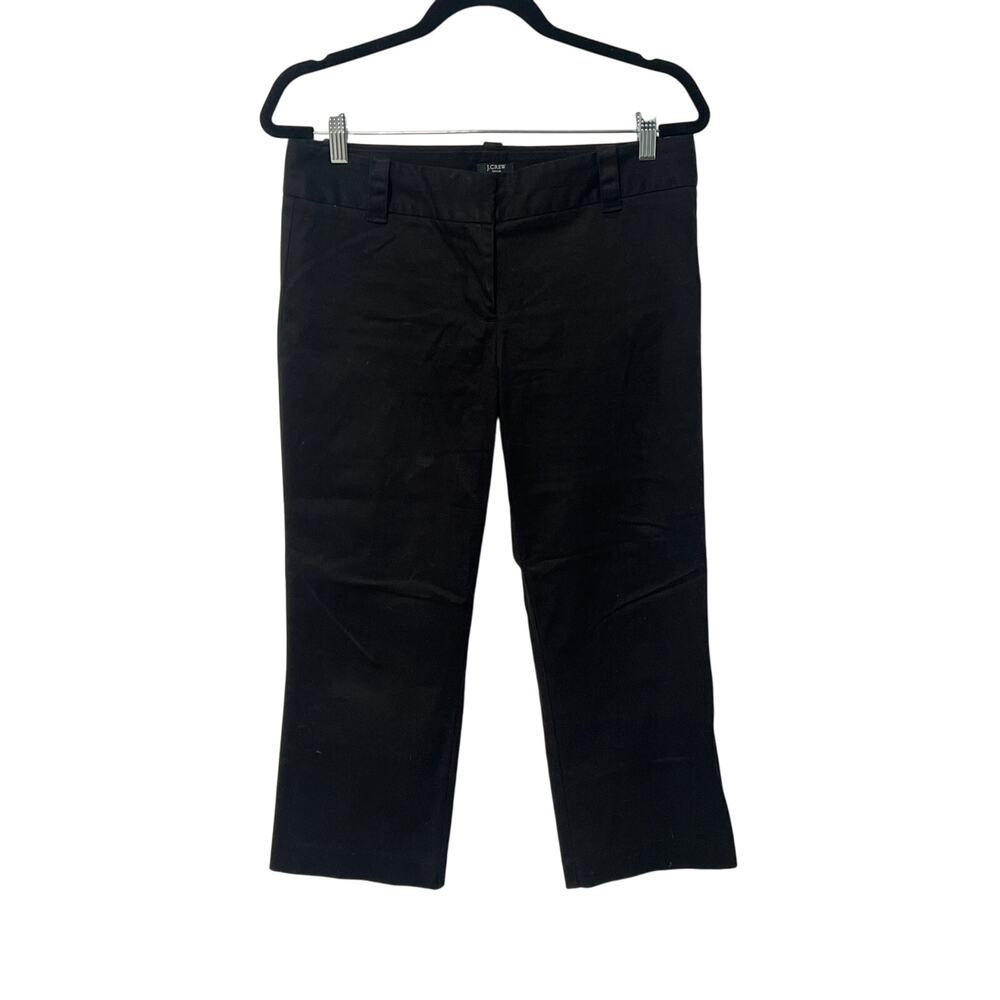 Black J.Crew City Fit Chinos, Size 6, KB357